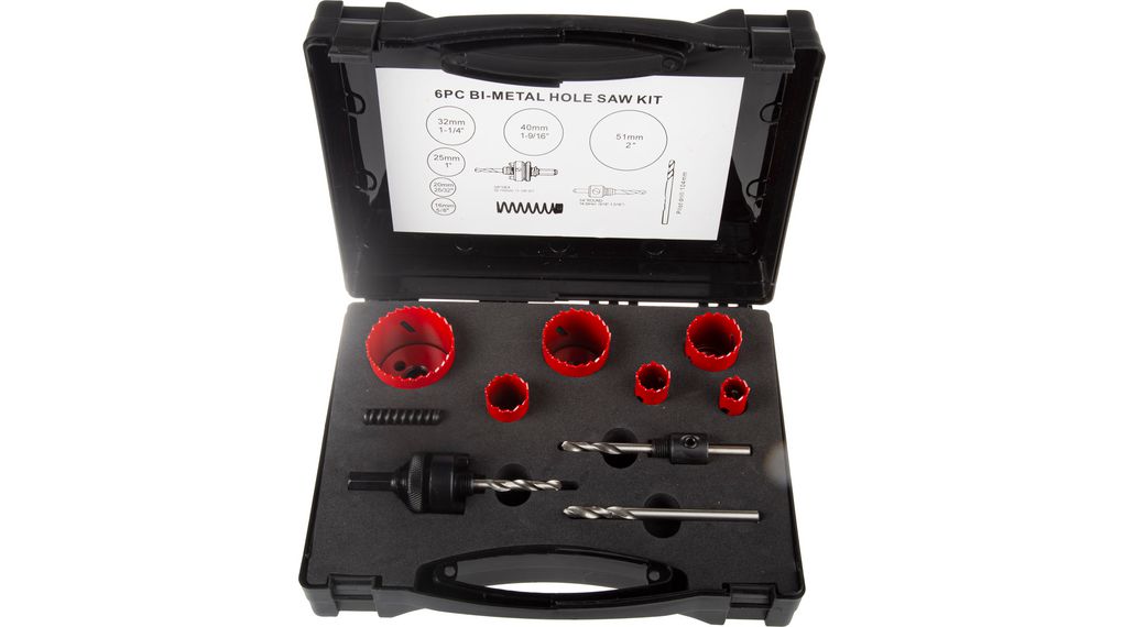 Jeu de scies cloches, 9 pièces Bimétal 51mm